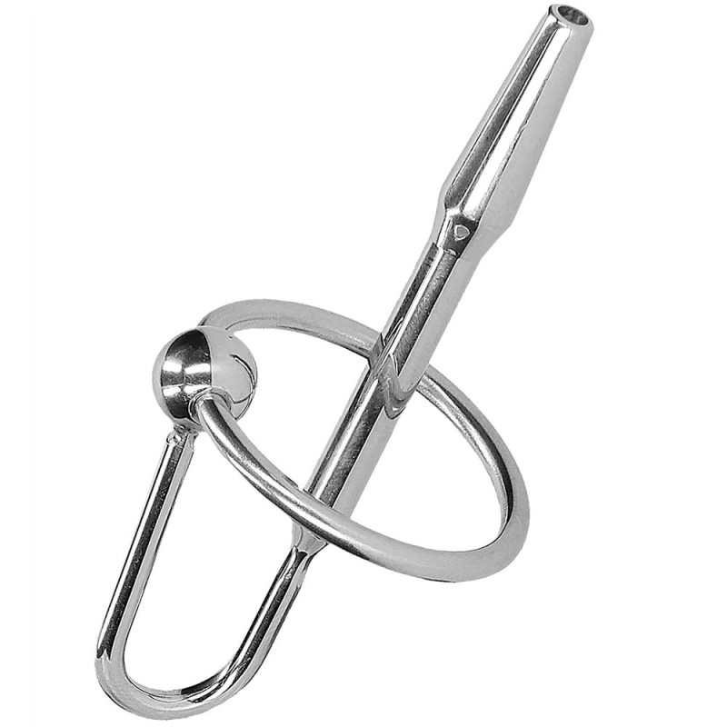 Ouch! Tapered 8mm Steel Urethral Sounding Plug with Ring